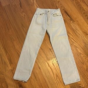 90s light wash straight leg Agolde jeans